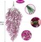 4-Pack Artificial Hanging Vines – Faux Greenery with Plastic Flowers, Indoor & Outdoor Wall Décor, Ferns for Bedroom, Living Room, Spring & Valentine’s Day (Fuchsia)